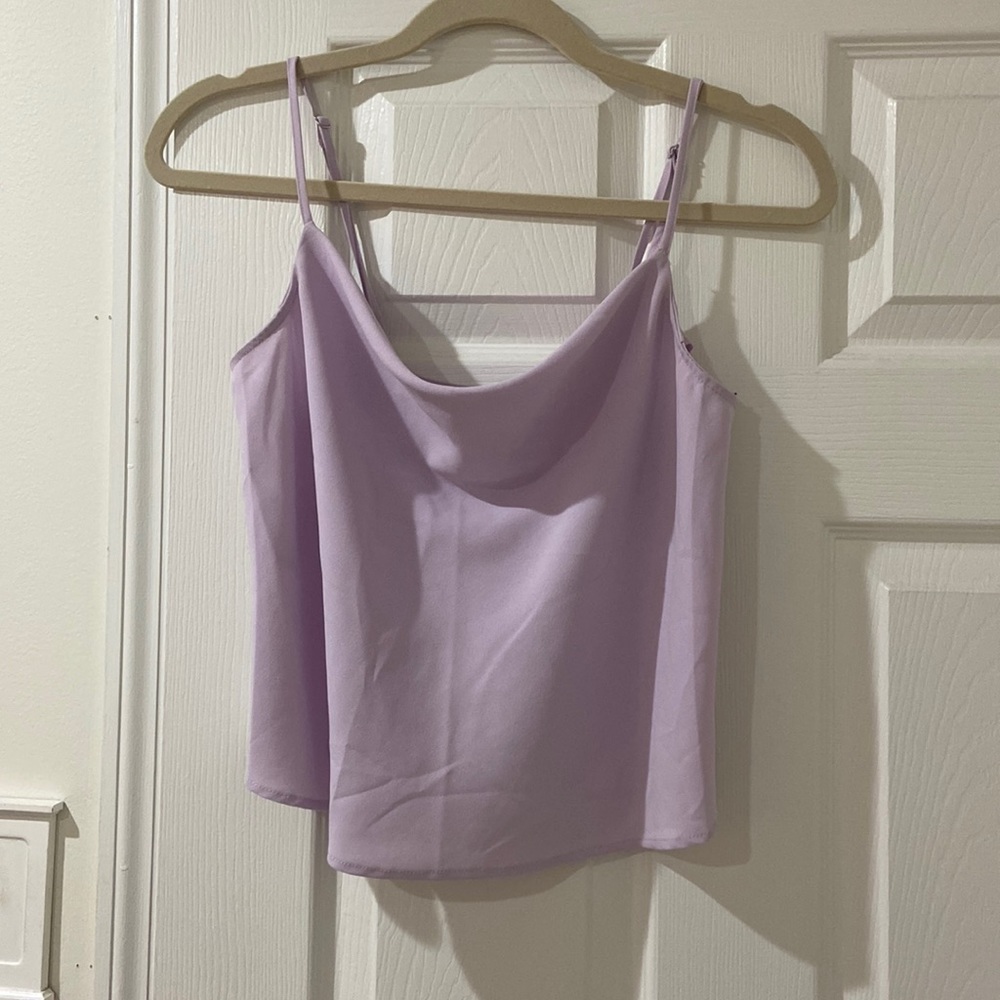 Lavender Draped Tank Top